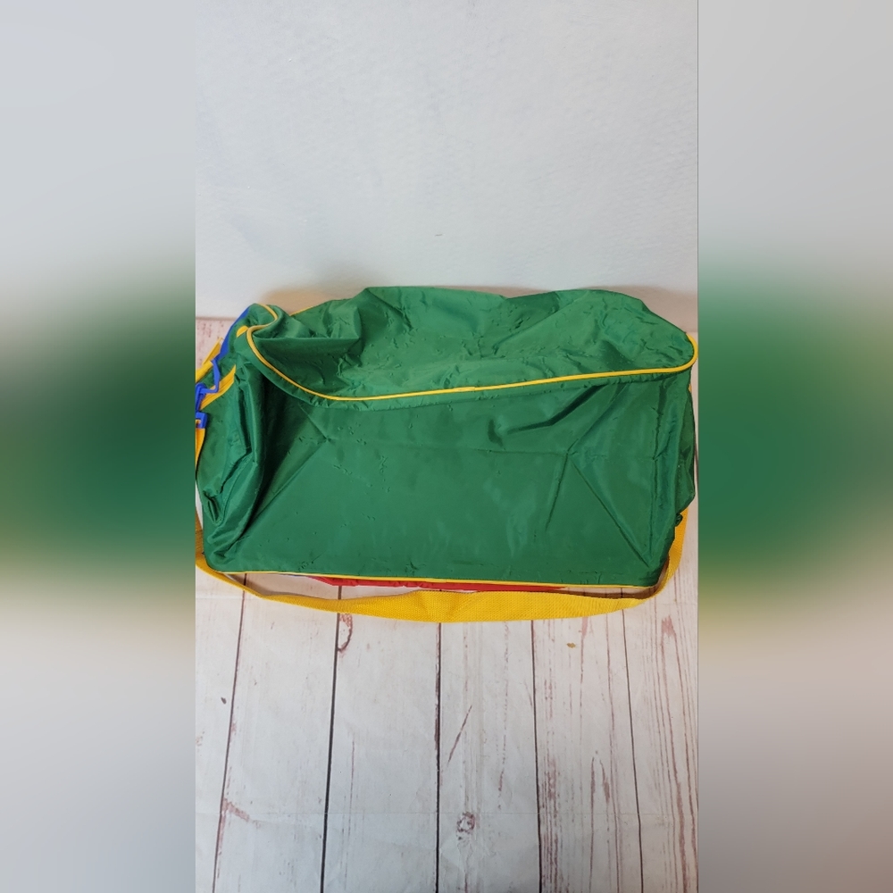VTG UCB United Colors Benetton 90s Multi Colored Gym Bag (Missing button) - Picture 5 of 7